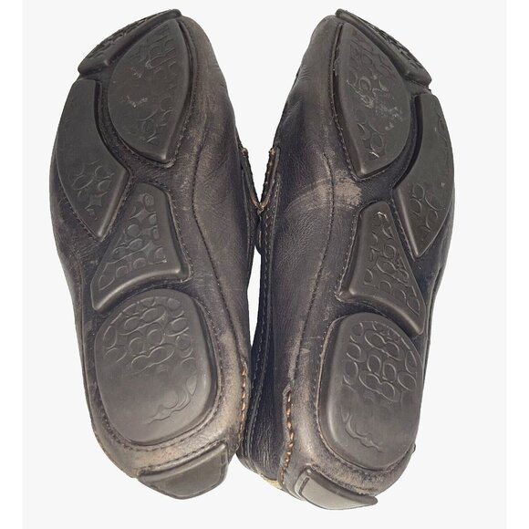 COACH Neal Brown M sz 7/W sz 9  Nappa Leather Penny Loafers Mocs Shoes Slip on main image 14